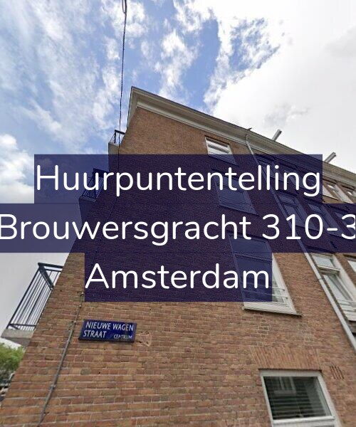 Foto gevel Huurpuntentelling voor Brouwersgracht 310-3, Amsterdam