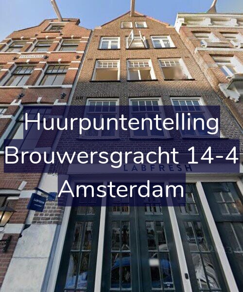 Foto gevel Huurpuntentelling voor Brouwersgracht 14-4, Amsterdam