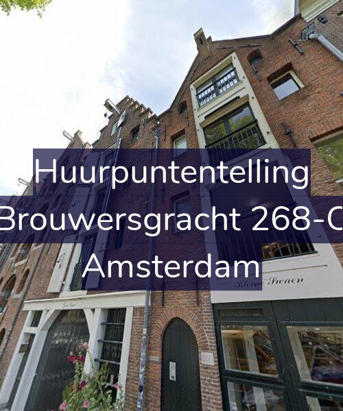 Foto gevel Huurpuntentelling voor Brouwersgracht 268-C, Amsterdam