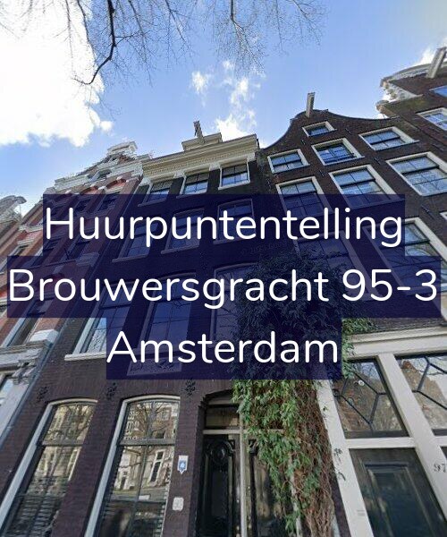Foto gevel Huurpuntentelling voor Brouwersgracht 95-3, Amsterdam