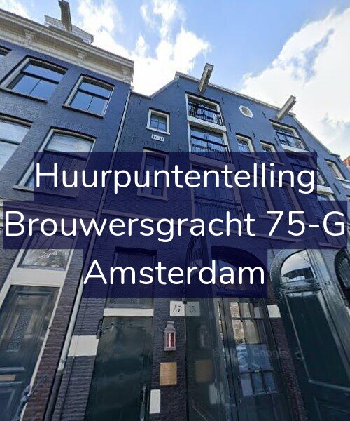 Foto gevel Huurpuntentelling voor Brouwersgracht 75-G, Amsterdam