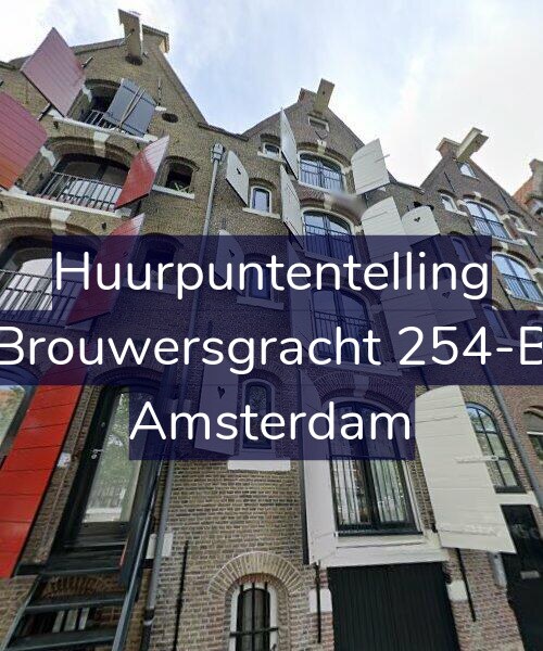 Foto gevel Huurpuntentelling voor Brouwersgracht 254-B, Amsterdam