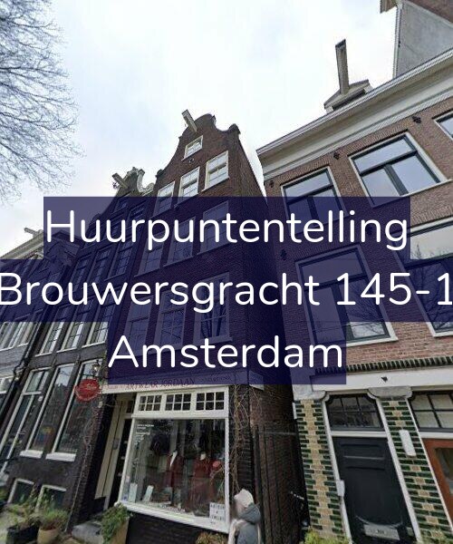 Foto gevel Huurpuntentelling voor Brouwersgracht 145-1, Amsterdam