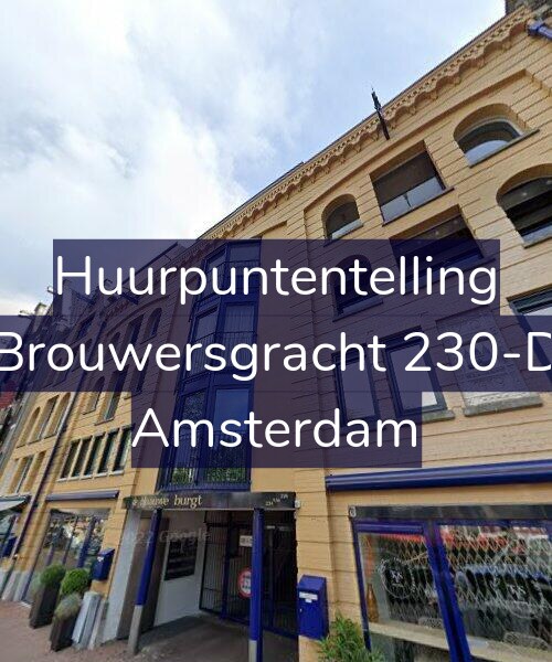 Foto gevel Huurpuntentelling voor Brouwersgracht 230-D, Amsterdam