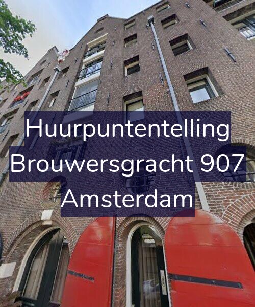 Foto gevel Huurpuntentelling voor Brouwersgracht 907, Amsterdam