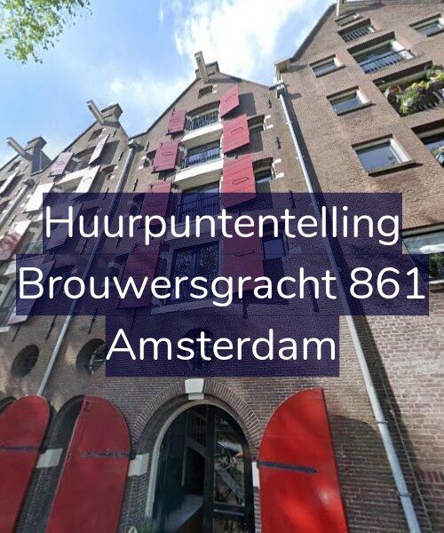 Foto gevel Huurpuntentelling voor Brouwersgracht 861, Amsterdam