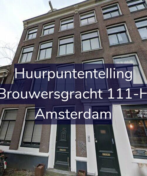 Foto gevel Huurpuntentelling voor Brouwersgracht 111-H, Amsterdam