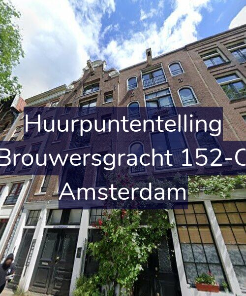 Foto gevel Huurpuntentelling voor Brouwersgracht 152-C, Amsterdam