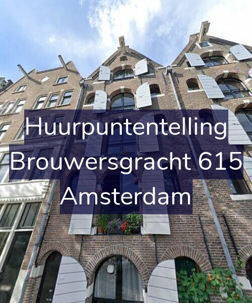 Foto gevel Huurpuntentelling voor Brouwersgracht 615, Amsterdam