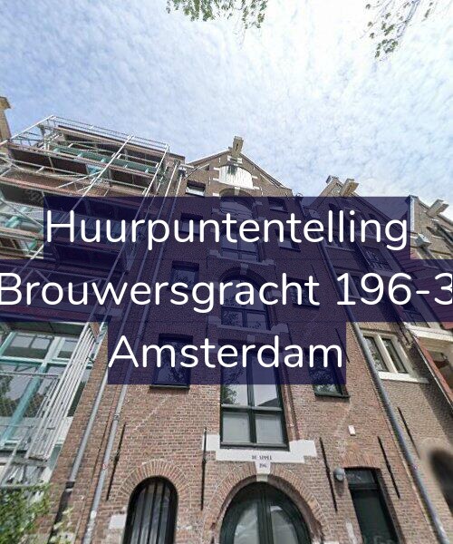 Foto gevel Huurpuntentelling voor Brouwersgracht 196-3, Amsterdam