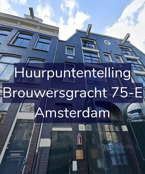 Foto gevel Huurpuntentelling voor Brouwersgracht 75-E, Amsterdam