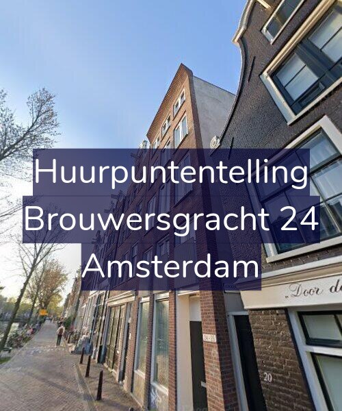 Foto gevel Huurpuntentelling voor Brouwersgracht 24, Amsterdam