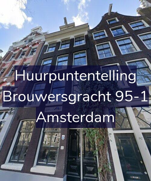 Foto gevel Huurpuntentelling voor Brouwersgracht 95-1, Amsterdam
