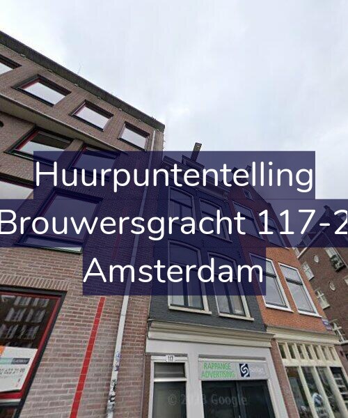 Foto gevel Huurpuntentelling voor Brouwersgracht 117-2, Amsterdam