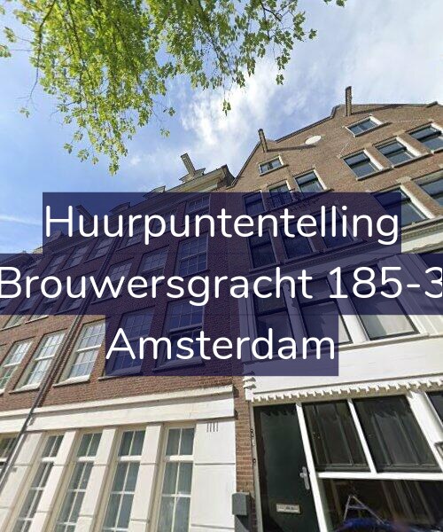 Foto gevel Huurpuntentelling voor Brouwersgracht 185-3, Amsterdam
