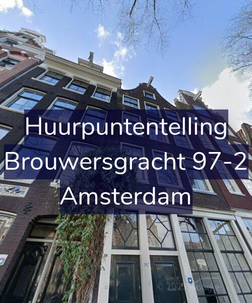 Foto gevel Huurpuntentelling voor Brouwersgracht 97-2, Amsterdam