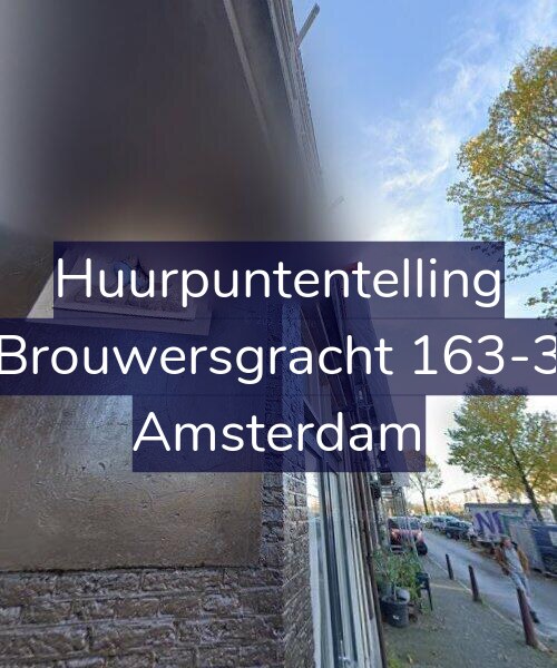 Foto gevel Huurpuntentelling voor Brouwersgracht 163-3, Amsterdam