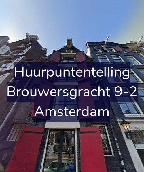 Foto gevel Huurpuntentelling voor Brouwersgracht 9-2, Amsterdam
