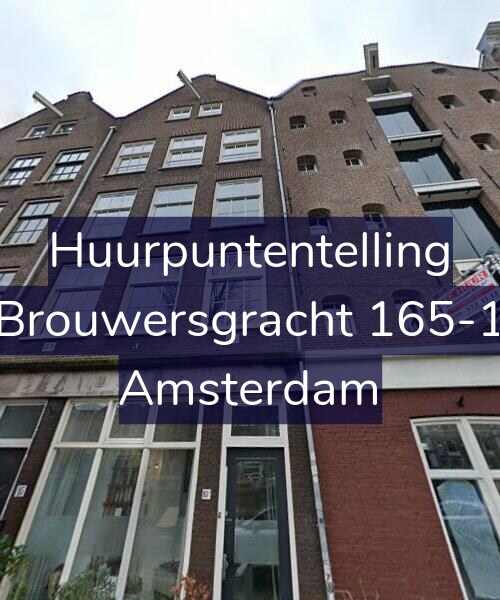 Foto gevel Huurpuntentelling voor Brouwersgracht 165-1, Amsterdam