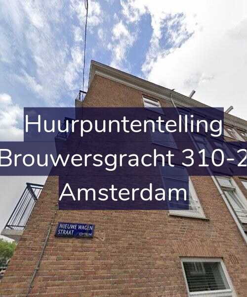 Foto gevel Huurpuntentelling voor Brouwersgracht 310-2, Amsterdam
