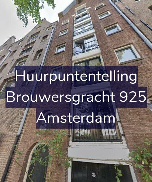 Foto gevel Huurpuntentelling voor Brouwersgracht 925, Amsterdam