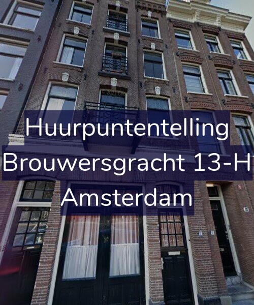 Foto gevel Huurpuntentelling voor Brouwersgracht 13-H, Amsterdam