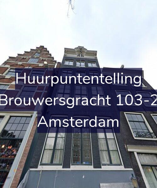 Foto gevel Huurpuntentelling voor Brouwersgracht 103-2, Amsterdam