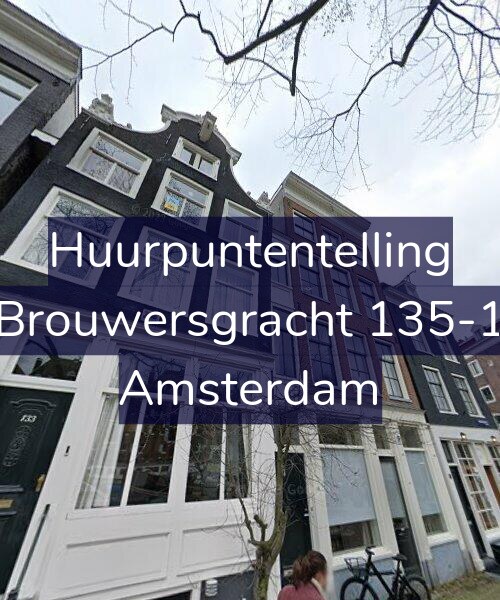 Foto gevel Huurpuntentelling voor Brouwersgracht 135-1, Amsterdam