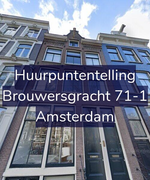 Foto gevel Huurpuntentelling voor Brouwersgracht 71-1, Amsterdam