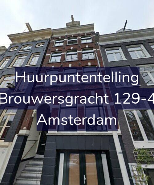 Foto gevel Huurpuntentelling voor Brouwersgracht 129-4, Amsterdam