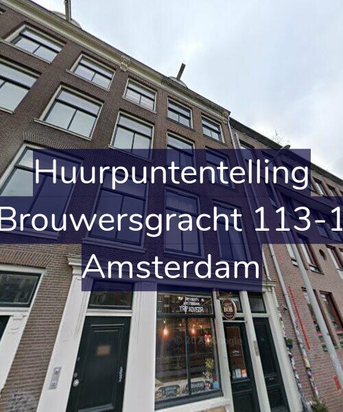 Foto gevel Huurpuntentelling voor Brouwersgracht 113-1, Amsterdam