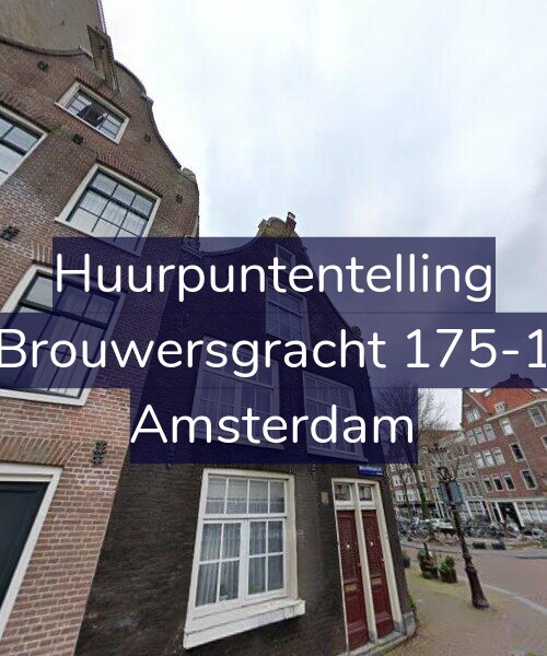 Foto gevel Huurpuntentelling voor Brouwersgracht 175-1, Amsterdam