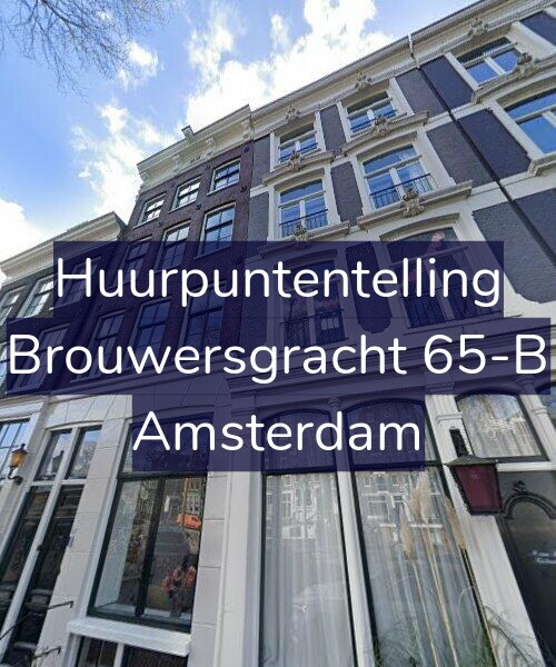 Foto gevel Huurpuntentelling voor Brouwersgracht 65-B, Amsterdam