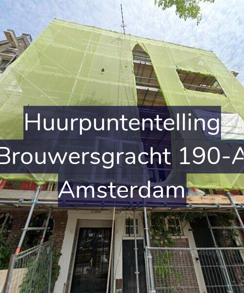 Foto gevel Huurpuntentelling voor Brouwersgracht 190-A, Amsterdam