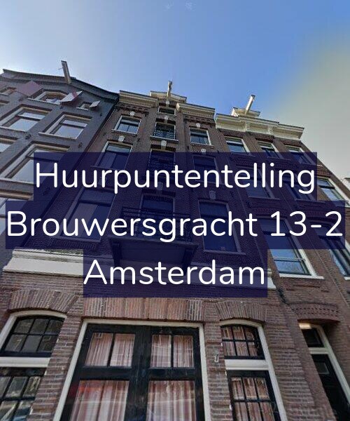 Foto gevel Huurpuntentelling voor Brouwersgracht 13-2, Amsterdam