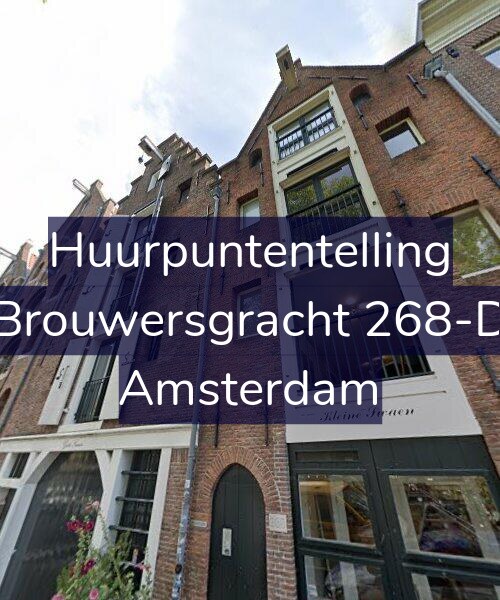 Foto gevel Huurpuntentelling voor Brouwersgracht 268-D, Amsterdam