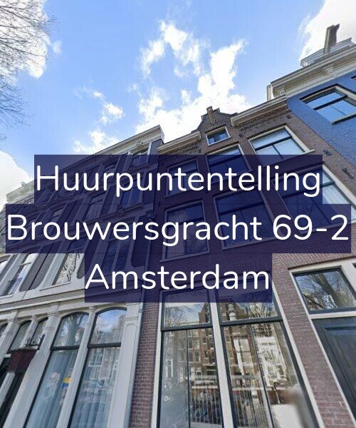 Foto gevel Huurpuntentelling voor Brouwersgracht 69-2, Amsterdam