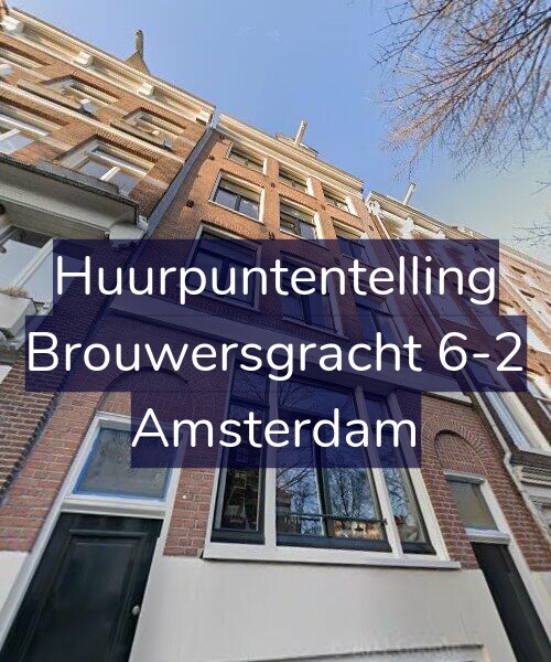 Foto gevel Huurpuntentelling voor Brouwersgracht 6-2, Amsterdam