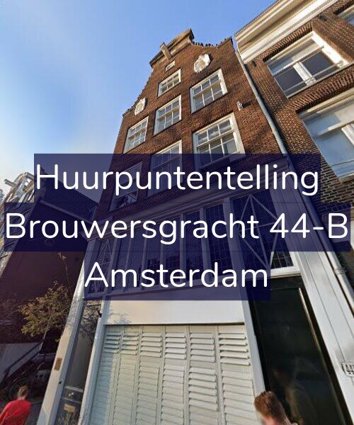 Foto gevel Huurpuntentelling voor Brouwersgracht 44-B, Amsterdam