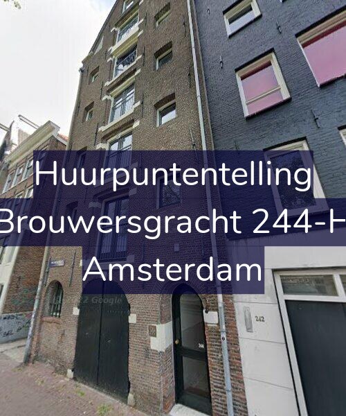 Foto gevel Huurpuntentelling voor Brouwersgracht 244-H, Amsterdam
