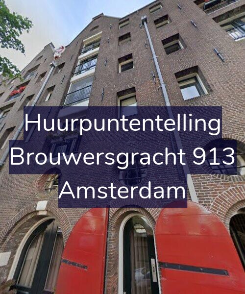 Foto gevel Huurpuntentelling voor Brouwersgracht 913, Amsterdam