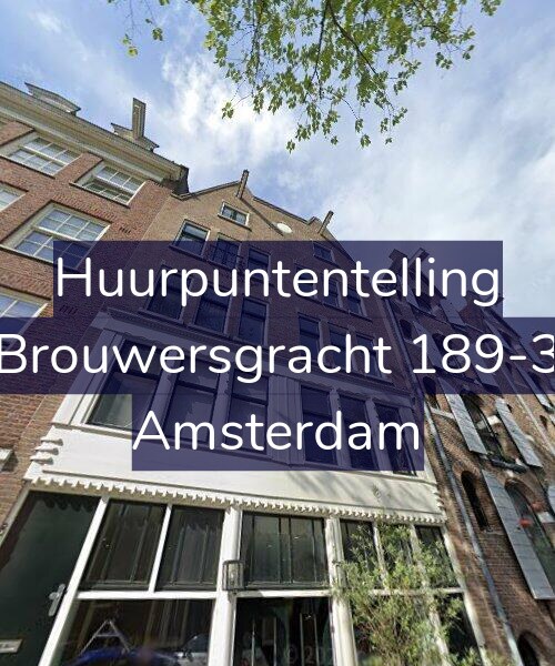 Foto gevel Huurpuntentelling voor Brouwersgracht 189-3, Amsterdam