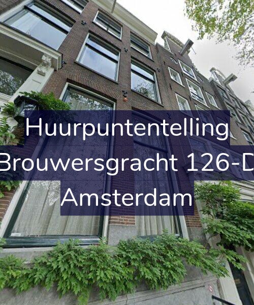 Foto gevel Huurpuntentelling voor Brouwersgracht 126-D, Amsterdam