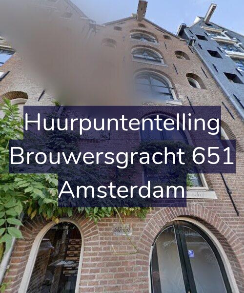 Foto gevel Huurpuntentelling voor Brouwersgracht 651, Amsterdam