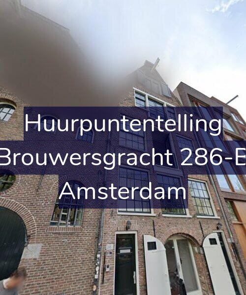 Foto gevel Huurpuntentelling voor Brouwersgracht 286-B, Amsterdam