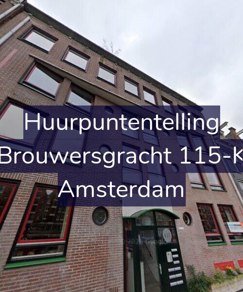 Foto gevel Huurpuntentelling voor Brouwersgracht 115-K, Amsterdam