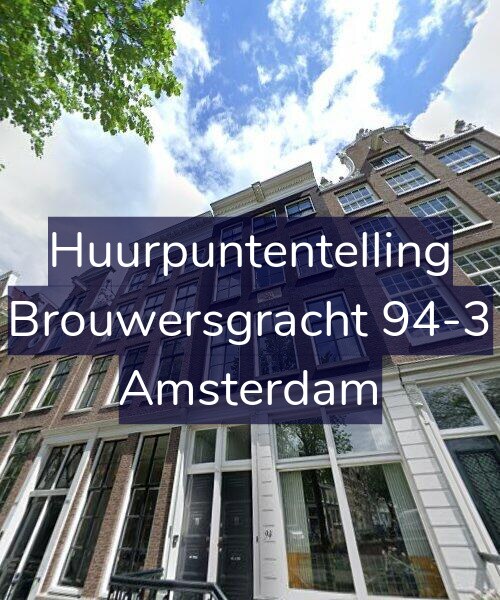 Foto gevel Huurpuntentelling voor Brouwersgracht 94-3, Amsterdam