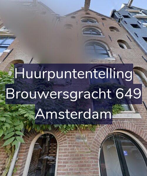 Foto gevel Huurpuntentelling voor Brouwersgracht 649, Amsterdam