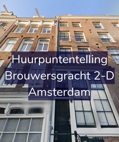 Foto gevel Huurpuntentelling voor Brouwersgracht 2-D, Amsterdam