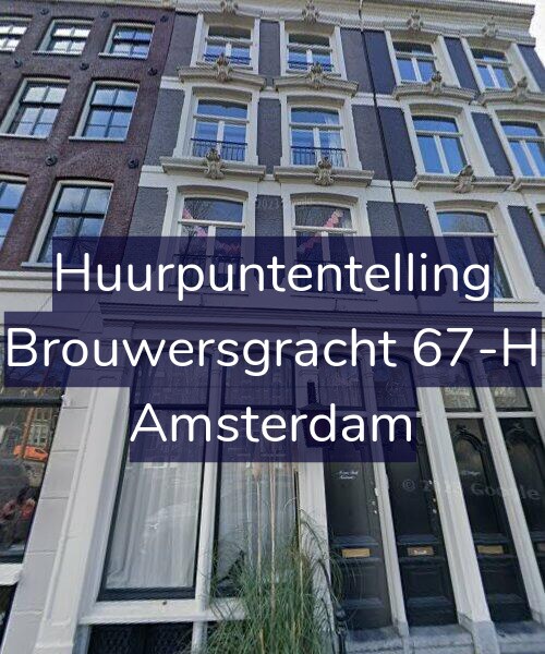 Foto gevel Huurpuntentelling voor Brouwersgracht 67-H, Amsterdam